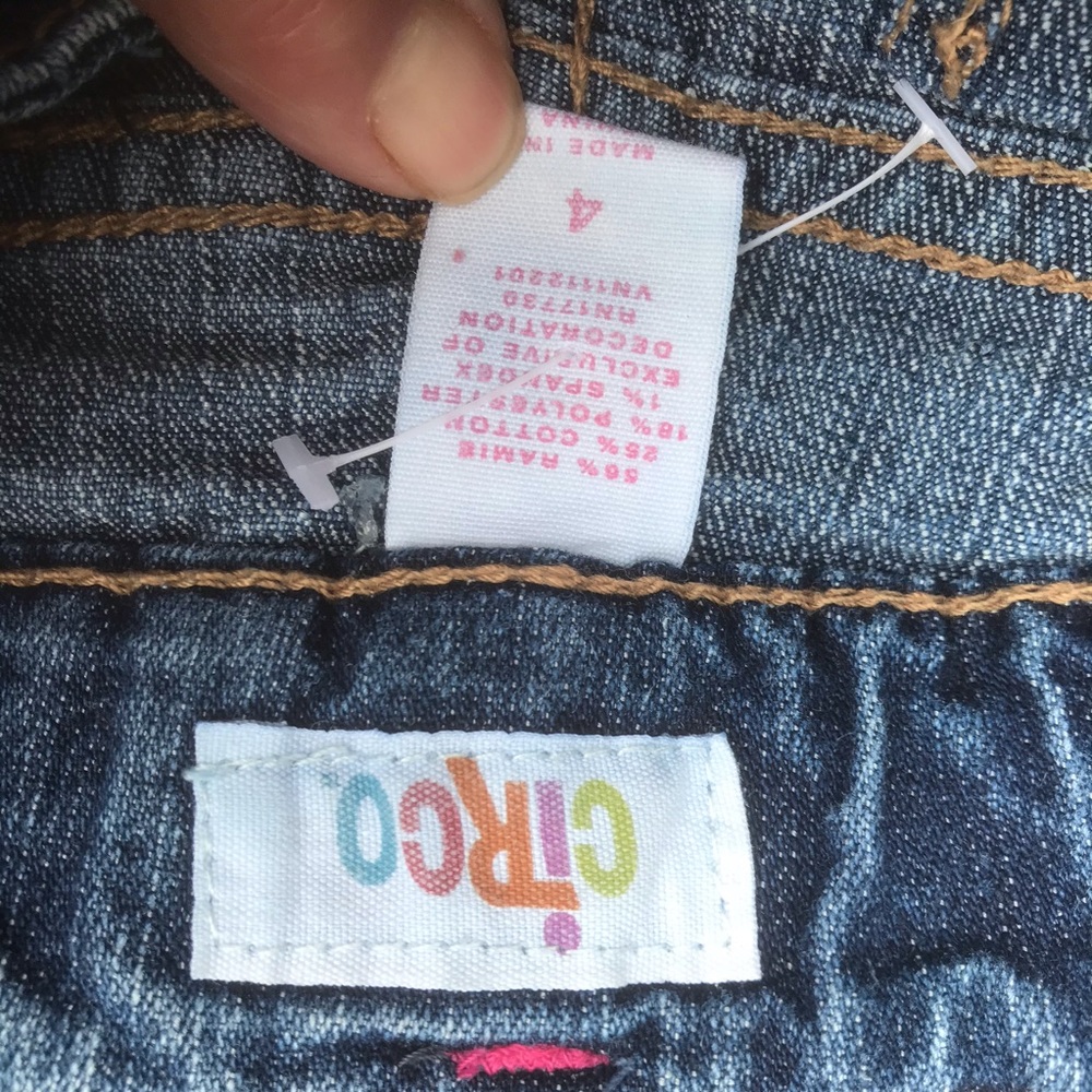 Circo - Girls denim jeans with butterflies, Size 4 - Picture 4 of 5